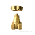 Brass Magnetic lockable gate valve for water meter
